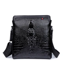 Модная мужская деловая сумка маленький дизайнер Crossbody сумки для мужчин сумки через плечо крокодил сумка sacoche Homme MARQUE