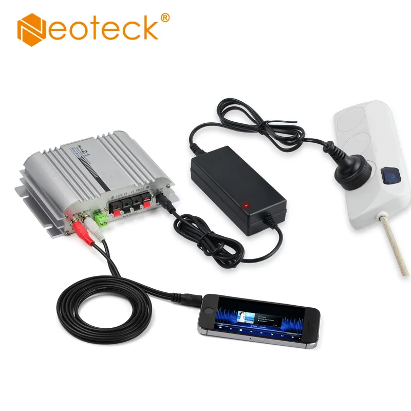 Neoteck мини Hi Fi аудио усилитель с супер басами 2 1 канала хорошей теплоотдачей