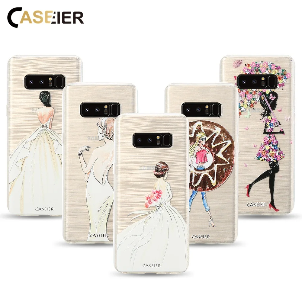 

CASEIER Soft Phone Case For Samsung S8 S9 Plus Note 8 Cover Silicone TPU Cases For Samsung S6 S7 Edge S8 Shell Coque Accessories