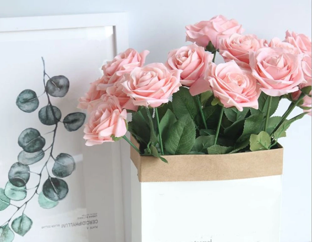 10PCS/Set Roses Artificial Flowers High Quality Rose Wedding Flower Decoration Marriage Shoes Hats Accessories Silk Flower 10PCS/Set Roses Artificial Flowers High Quality Rose Wedding Flower Decoration Marriage Shoes Hats Accessories Silk Flower