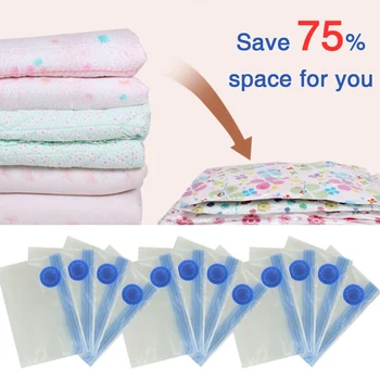 

6PCS 90x130cm Large Vacuum Vacum Storage Saving Space Seal Bag Home Organiser