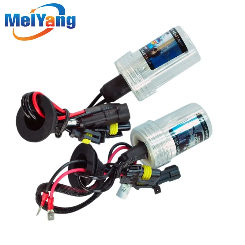 

6pcs H3 HID Xenon Pure White Replacement Car 6000K 35W Headlight Headlamp Bulb Lamp parking Car Light Source