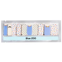 20 pièces/Feuille Nail Patchs Pleine Couverture Coloré Vernis À Ongles Autocollants Manucure Conseils Décoration Enveloppes Beauté Ongles Autocollants(China)