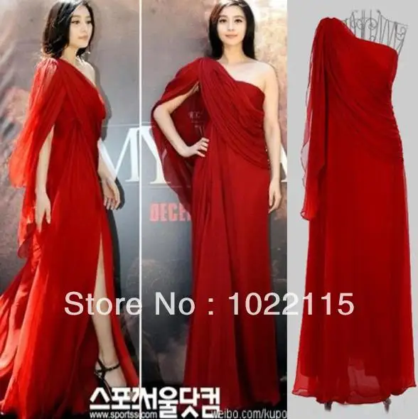 Red Greek-style Evening Dresses