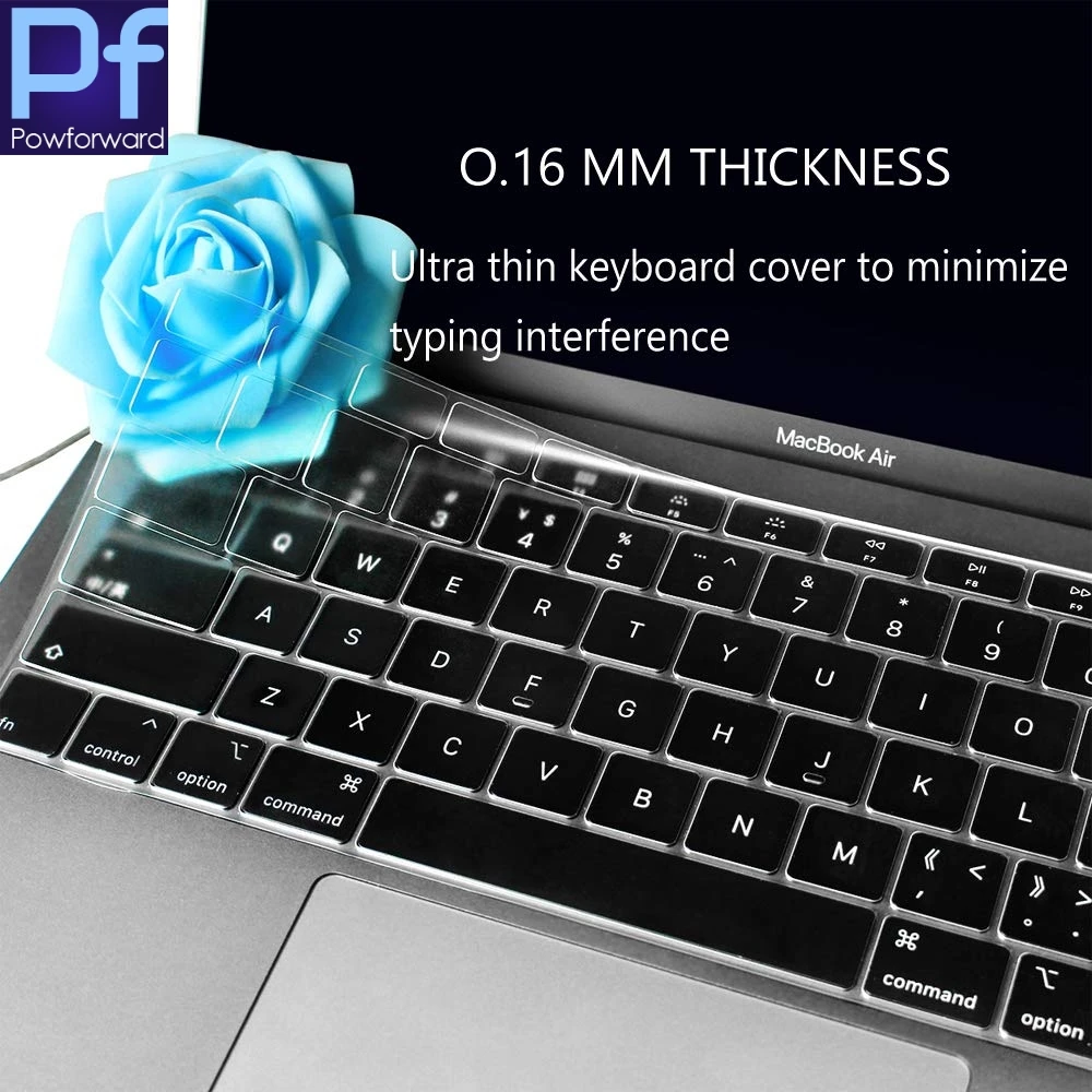 Защитный чехол для клавиатуры из ТПУ нового MacBook Air 13 дюймов 3 дюйма с сенсорным ID