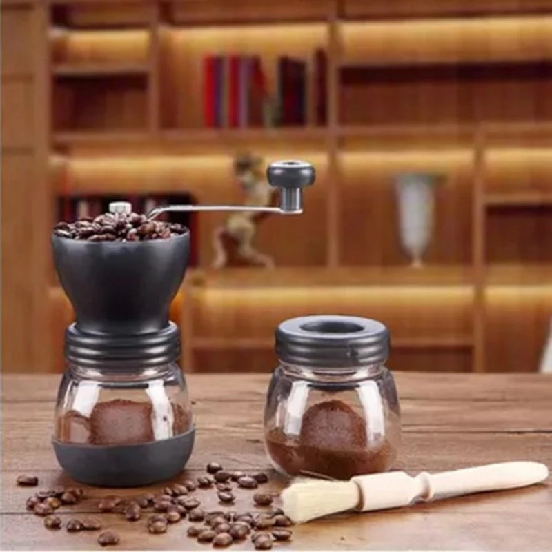 Hand Manual Coffee Maker Coffee Grinders With Ceramics Blades Stainless Steel Nuts Moedor de Cafe Coffee Machine For Home kitche (1)