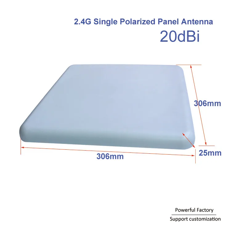 20dBi Одиночная поляризационная направленная плоская антенна настенное крепление 2,4G Wifi наружная панельная антенна N Female 1 шт