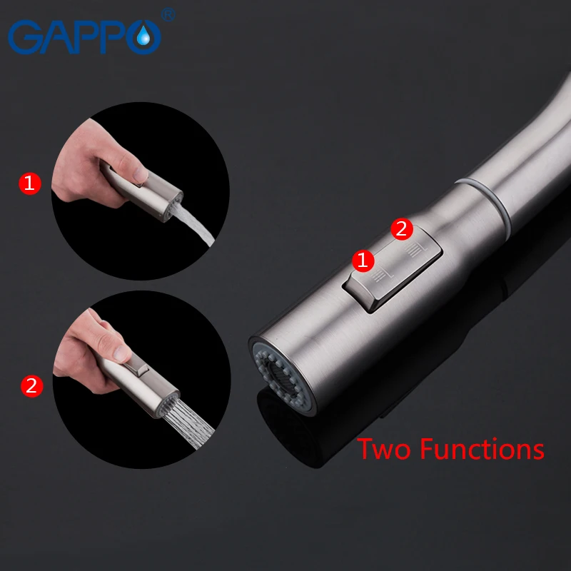  GAPPO Kitchen Faucets pull out flexible kitchen faucet stainless steel sink mixer water faucet for  - 32951158785