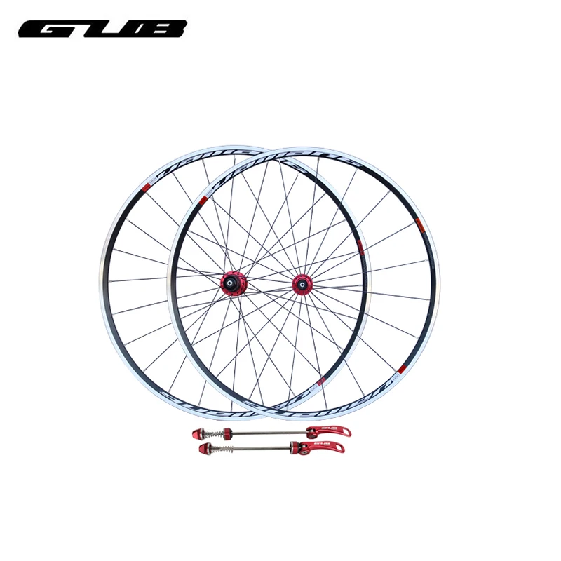 2pcs Lot GUB RACE 10 11 Speed Compatible 700C Road Bike Bicycle Wheelset Surface Of Anode