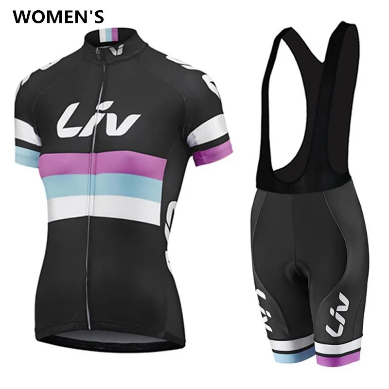 Летняя женская велосипедная футболка LIV TEAM Racing, быстросохнущая велосипедная одежда Ropa Ciclismo, дышащая гелевая прокладка, короткие велосипедные наборы - Цвет: 07