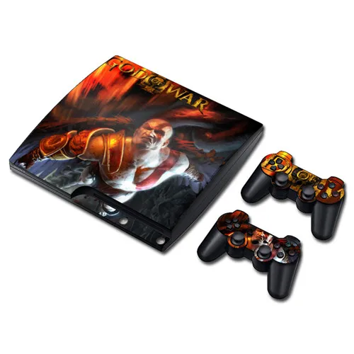 Game God of War Skin Sticker Decal for PS3 Slim PlayStation 3 Console and Controllers For PS3 Skins Sticker Vinyl 