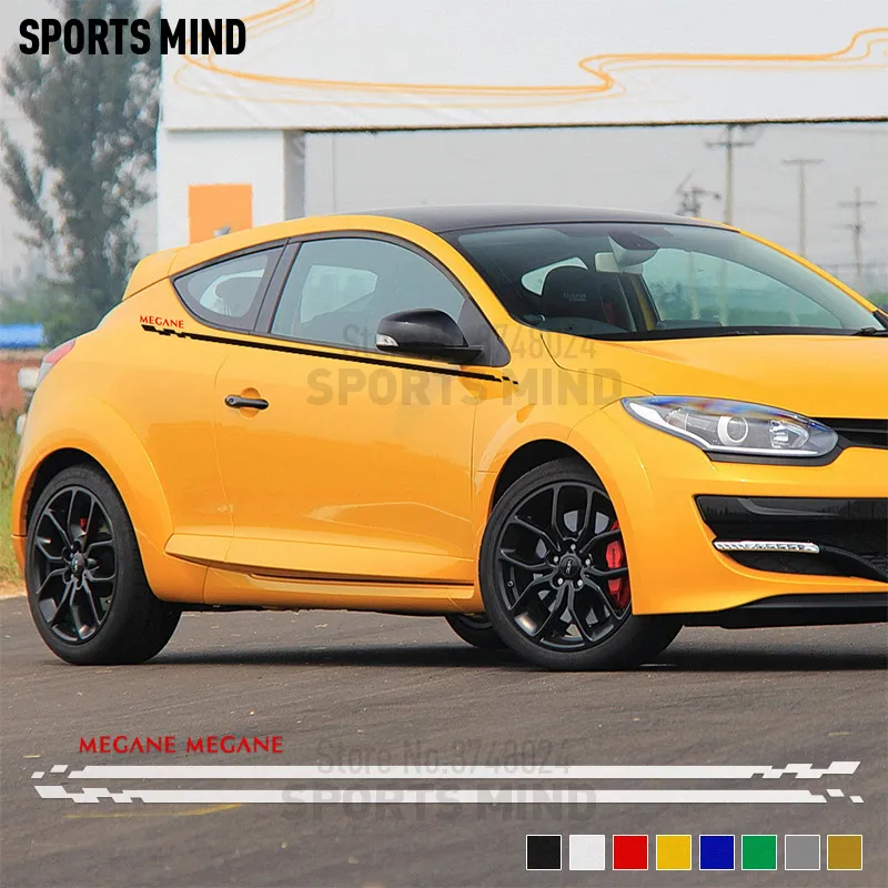 1 комплект для Renault Megane 3 ii i 4 RS GT Line Trophy аксессуары для дверей боковая полоса наклейка для автомобиля Стайлинг автомобиля