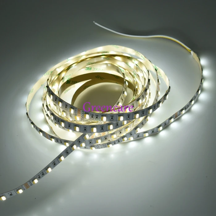 

30M/lot DC12/24V SMD 5050 2in1 LED CCT Strip Two Color Temperature Adjustable & Dimmable LED Strip Light 14.4W/M Free Shipping