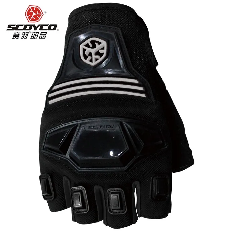 Scoyco MC24D moto rcycle перчатки moto cross moto Half Finger Racing защитные перчатки Экипировка drop-proofRubber Shell перчатки