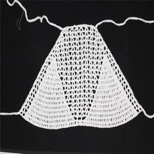 Летний Стиль Холтер Мини Бикини Вязание крючком Купальник Cover Up кисточкой ретро бикини полые пляжный топ Купальники для малышек бюстгальтер C0018