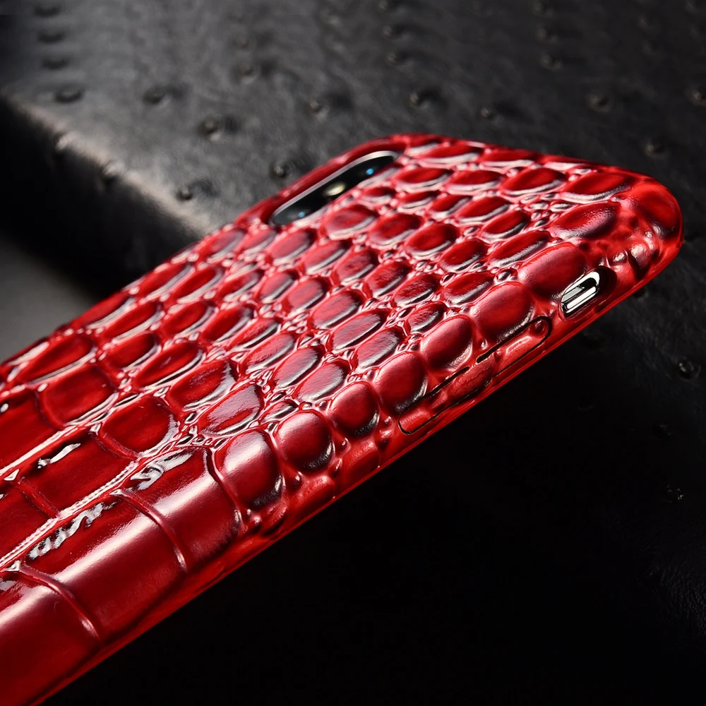 

Snake Skin 3D Touch PU Cases for iPhone 6s Plus 7 7Plus 8 XR XS Max 11 Pro MAX Phone Case Crocodile Texture Glossy Leather Cover