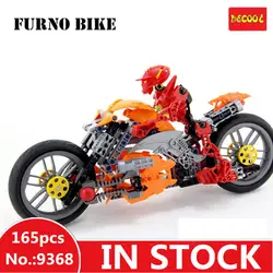 H & HXY Decool 9368 Kompatibel мит Super Heroes 7158 герой Fabrik Furno велосипед Bausteine Bionicle Motorrad модель зигеля Spielzeu
