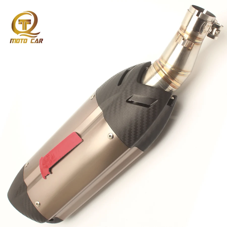 

Escape Moto 51mm Motorbike Exhaust Muffler Middle Link Pipe DB Killer For Kawasaki Ninja Z250 300 250CC MIVV Full Exhaust System