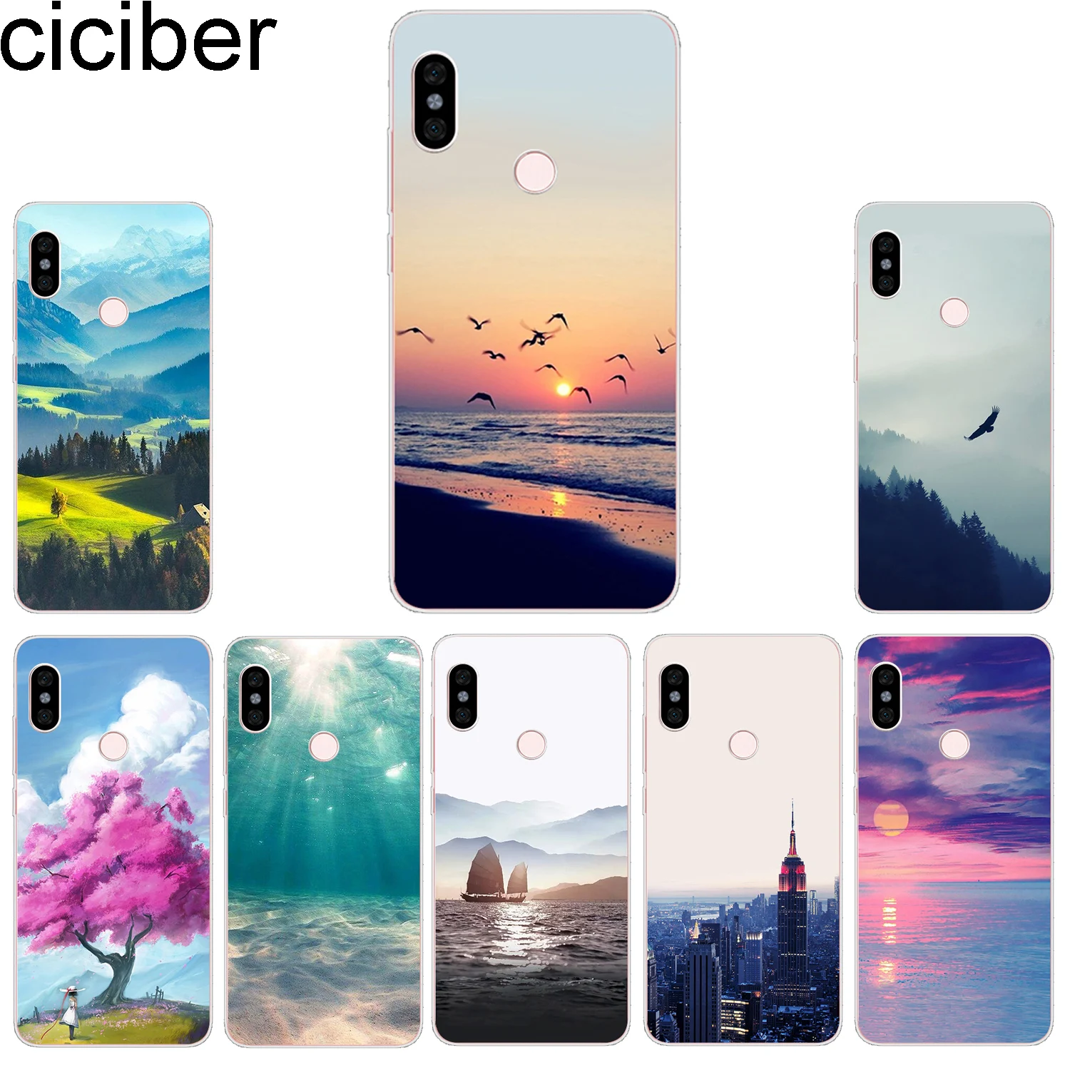 Ciciber чехол для телефона Xiaomi Mix Max 3 2 2s Мягкий ТПУ задняя крышка Mi A2 9 8 6 5 F1 A1 5X 6X 5c 5S Lite