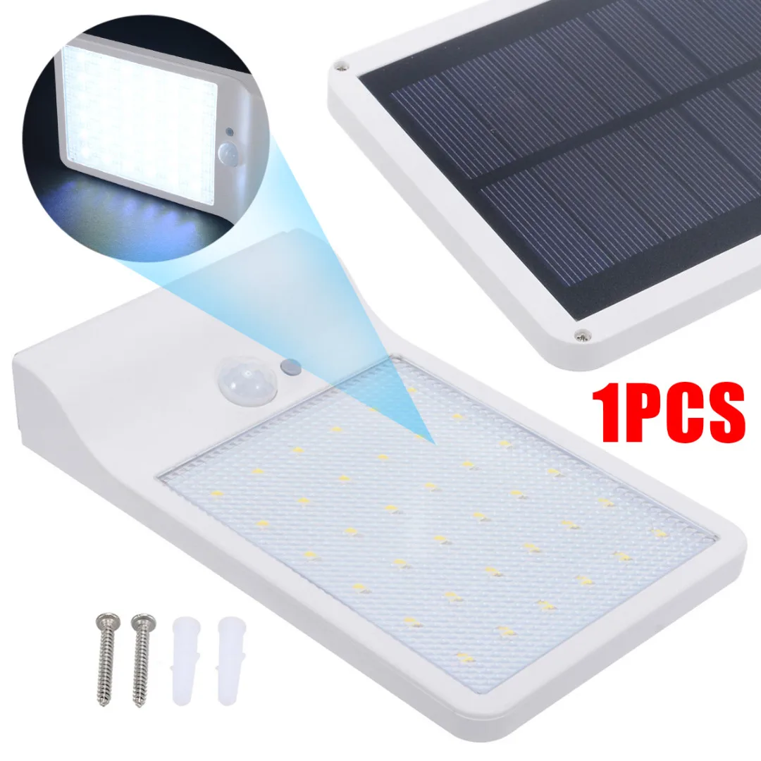 36 LED Solar Power PIR Motion Sensor Lamps Street Light Garden Security Lamp Outdoor Waterproof Wall Lights 2 colors 450LM