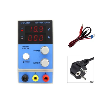 

wanptek Mini Adjustable Digital Display DC Switching Power Supply for LABS Schools and Production Lines
