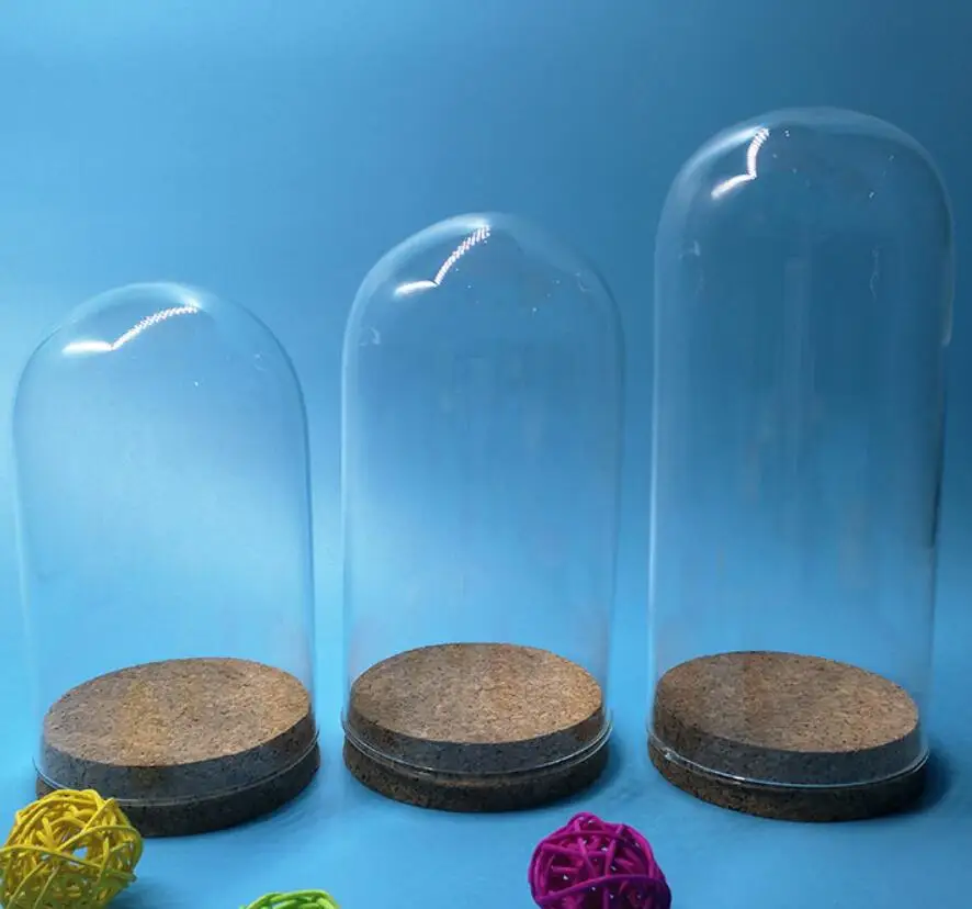 Wholesale Diameter 55mm Mini Clear Glass Dome Coversin Bottles, Jars