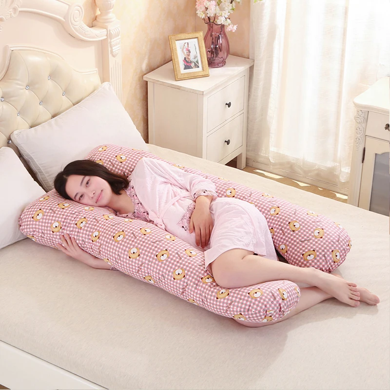 130*70 см беременности комфортно типа U подушки тела мультфильм подушку для