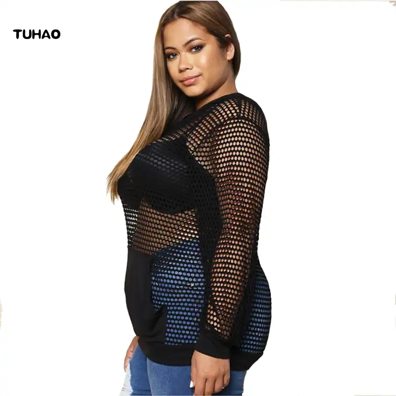 precios increibles venta de descuento rebaja Blusa negra sexi de talla grande 3XL blusa ahuecada de malla ... precios increibles venta de descuento rebaja Blusa negra sexi de talla grande 3XL blusa ahuecada de malla ...