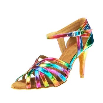 

New Women's Colorful Latin Dance Shoes Zapatos De Baile Ballroom Shoes Woman Salsa #61569