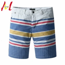 MANVALUE летние новые корейские стильные мужские повседневные шорты до колена мужские полосатые Цветные Лоскутные пляжные шорты