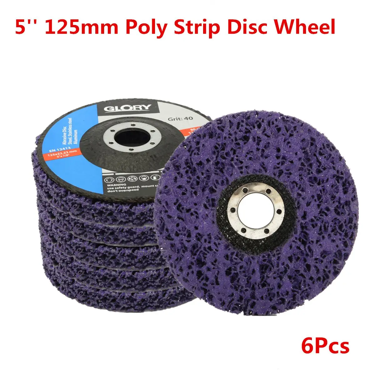 

2pcs 125mm 5 Inch 40 Grit Grinding Disc Wheel for Angle Grinder