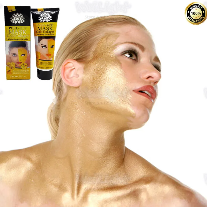 Золотая био-коллагеновая маска для лица, маска для лица, кристальная Золотая пудра, коллагеновая маска для лица, увлажняющая, Антивозрастная, 120 г, новинка года