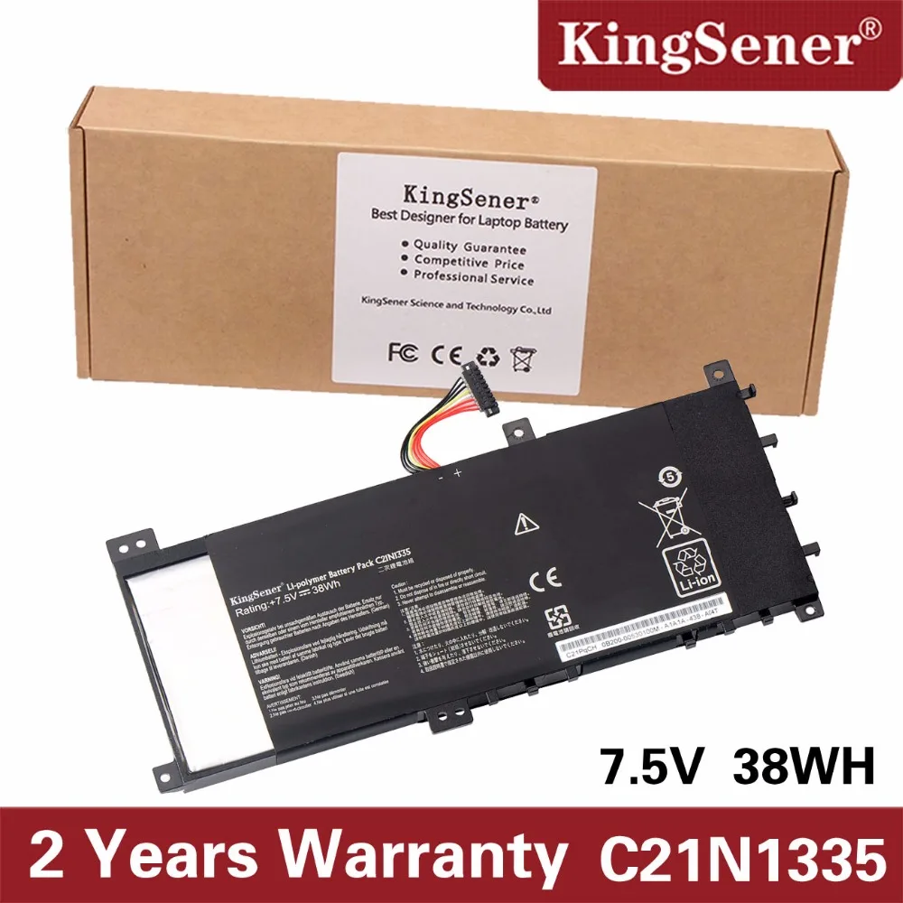 KingSener C21N1335 New Laptop Battery for ASUS VivoBook S451 S451LA S451LB S451LN Series Ultrabook 7.5V 38WH