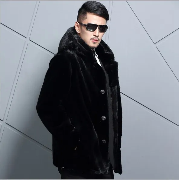 Manteau femme hiver теплое Черное пальто для мужчин 2018 из искусственного меха 6XL Плюс
