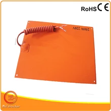 215*215 мм 12 В 250 Вт силиконовые нагреватель 3D-принтеры Prusa Мендель самоклеящиеся