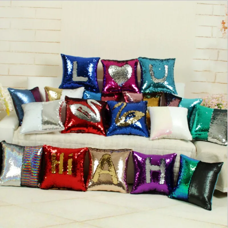 

Marious Brand 2018 New Arrival Sequin Patchwork Multi Seat Cushion shell Sofa Magic Zipper Back Cushion shell Hot Selling