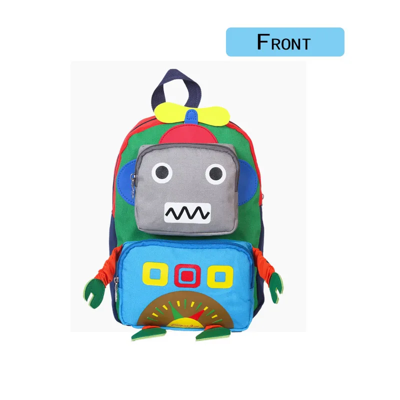 

Cartoon Kindergarten Bag Children Backpack 3D Robot Model Colorful Small Bag Kids Cute Robot Prints Travel Bags Learning Toys