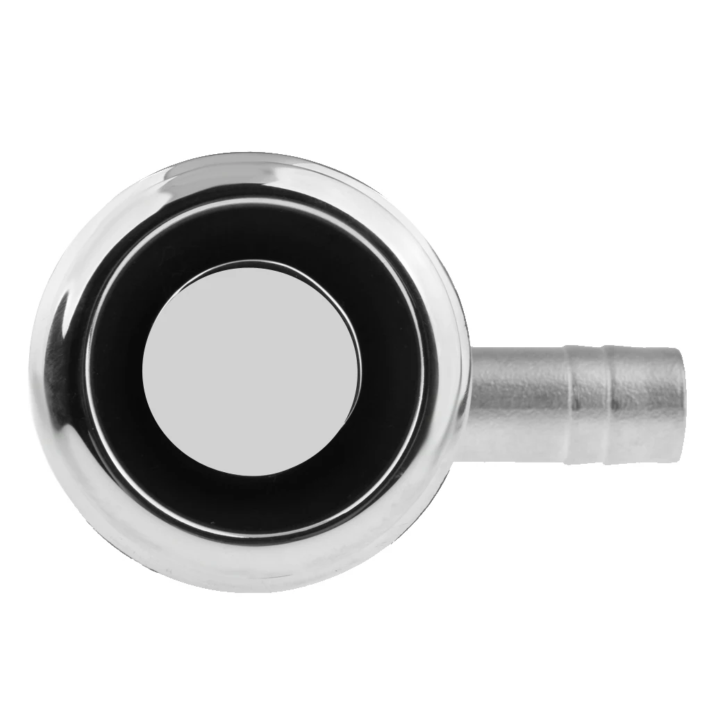 Stainless Marine Boat Fuel Gas Tank Vent Flush Mount 90 Degree Fit 5/8'' Hose Hardware and instruction
