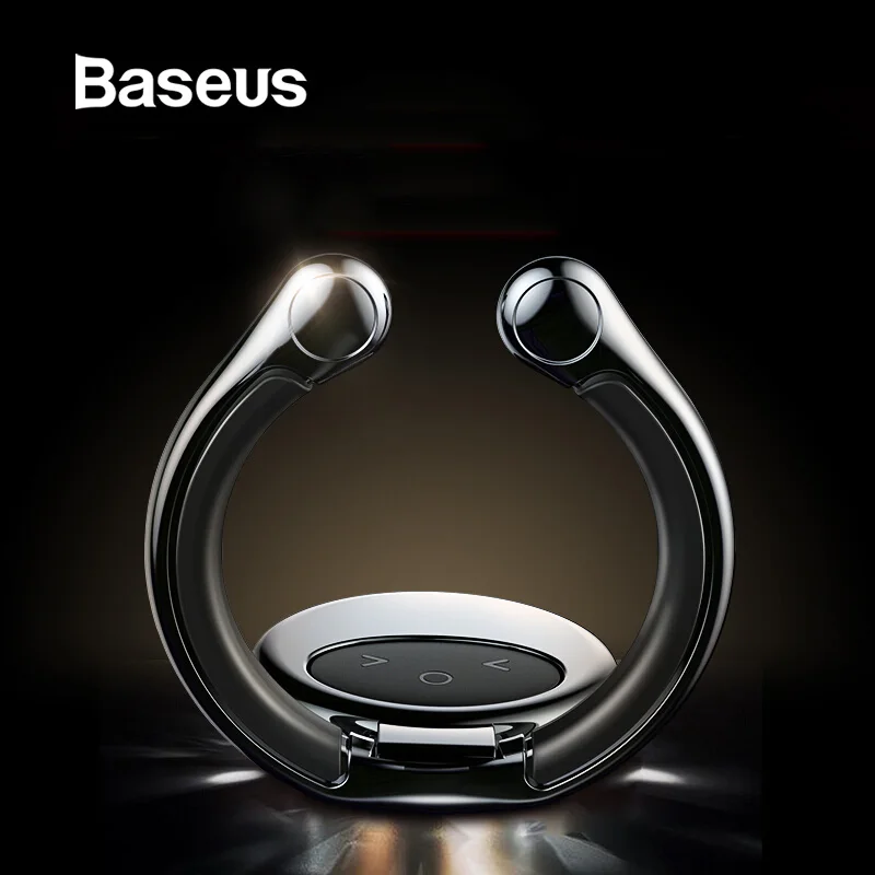 

Baseus 2Pcs Phone Ring for iPhone Samsung Finger Ring Holder 360 Rotation Mobile Ring Phone Mount Stand for Magnetic Car Holder