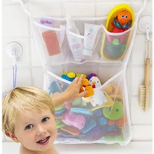 Портативная складная сумка для хранения на присоске, детские игрушки для ванной, игрушки для ванной, корзины на присоске, сетчатая сумка-Органайзер