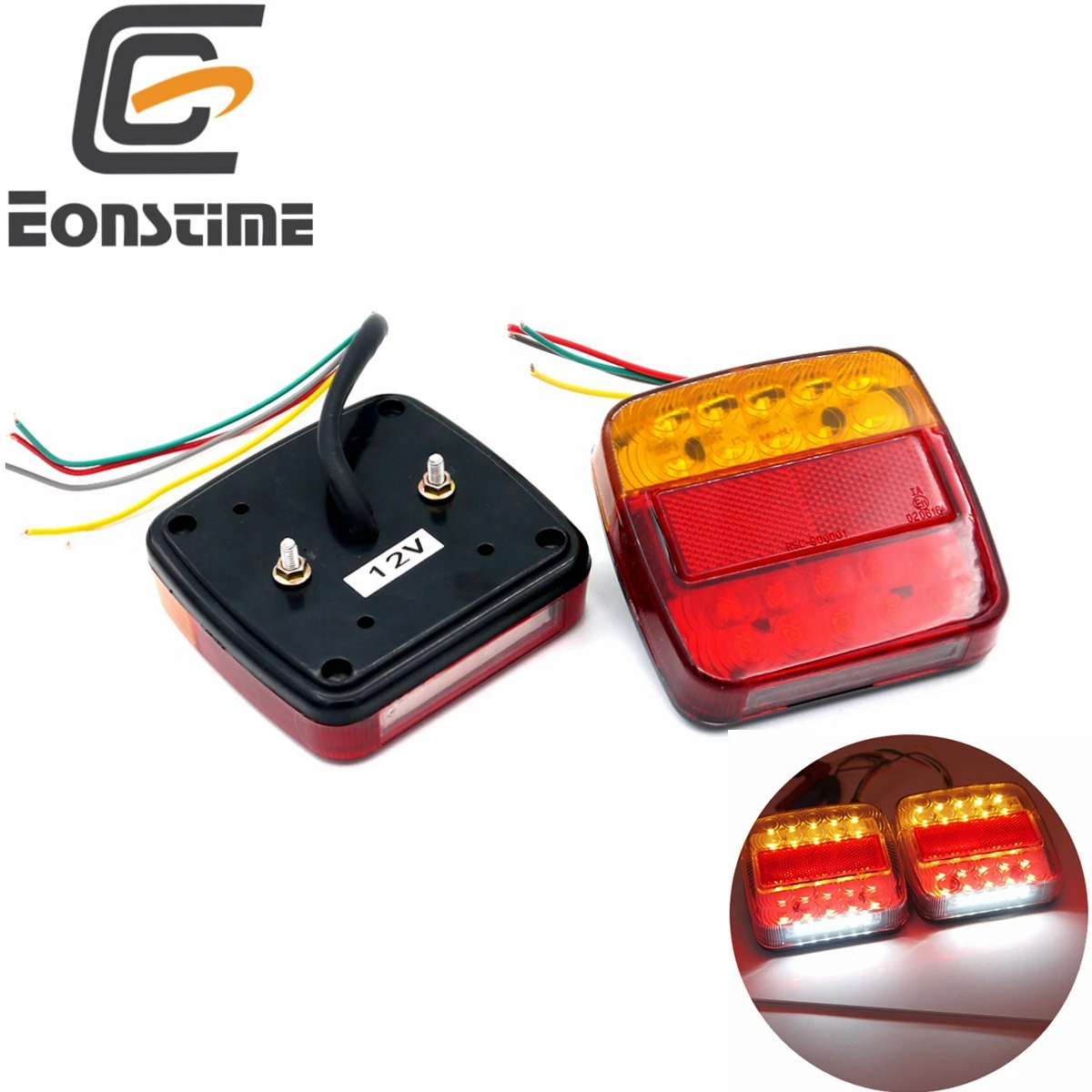 Eonstime Trailer Trucks Tail Light Car 26led Rear Tail Light Running