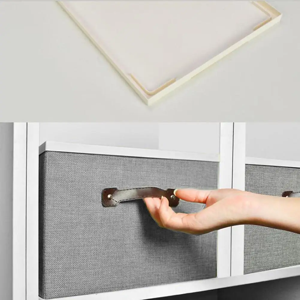 كبيرة البوليستر الكتان للطي CD تخزين صناديق طوي صناديق لعب المنظم مع الأغطية و مقابض سلة التخزين سلة الغسيل