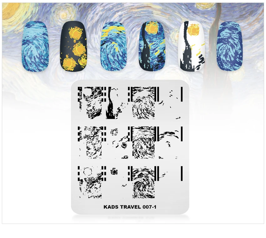 KADS стемпинг Новое поступление пластины для стемпинга штамп для стемпинга стемпинг для ногтей штамп для ногтей трафареты для ногтей стемпинг пластины Рождество стиль для маникюра дизайн ногтей штамповка стэмпинг