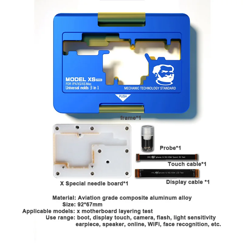  MECHANIC 3 In 1 Universal Test Fixture for iPhone X XS XSMAX Motherboard Detection Tester All-Round