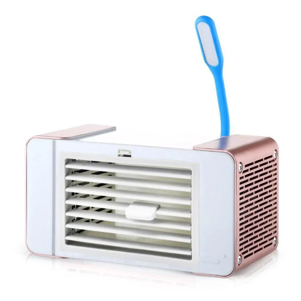 

High Quality Desktop USB Fan Air Conditioning Cooler Bladeless Cold Water Cooled Conditioner Cooling Fans Humidification