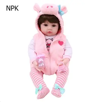 

48cm Vinyl Cute Realistic Baby Lifelike Doll Kids Cute Playmate Educational Toy
