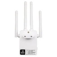 dual band KuWFi 1200Mbps WiFi Repeater עם 4 אנטנות חיצוניות, 2 יציאות אתרנט, 2.4 & 5GHz Dual Band אותות Booster מלא הכיסוי WiFi (5)