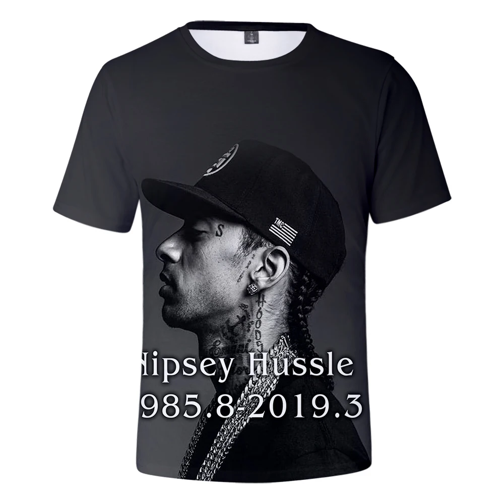 

Fashion HIP HOP style nipsey hussle 3D t-shirt pattern popular Leisure Suitable for men and women T-shirt Fashion Cool