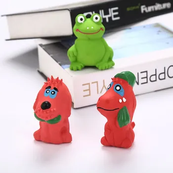 

Pet Non-toxic Natural Latex Bite-resistant Chew Molar Toy Squeaky Animal-shaped Toy