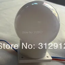 60 мм Диаметр полноцветный WS2811 Глобус Тип пиксель света; DC12V вход; 1,44 Вт(6 шт. 5050 SMD RGB внутри); белое основание; для выведения токсинов, 40 шт в нитке